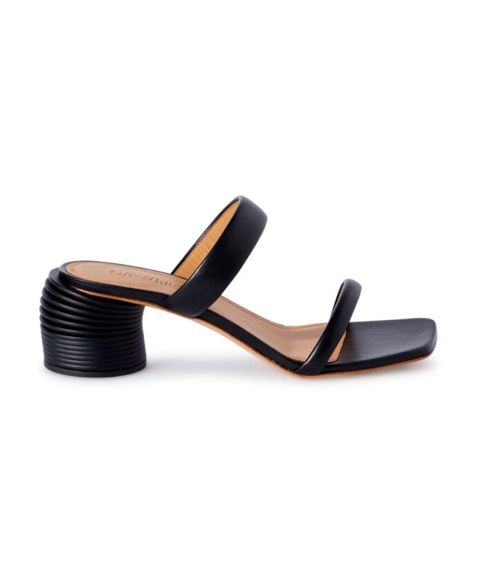 black-leather-double-strap-slip-on-heels