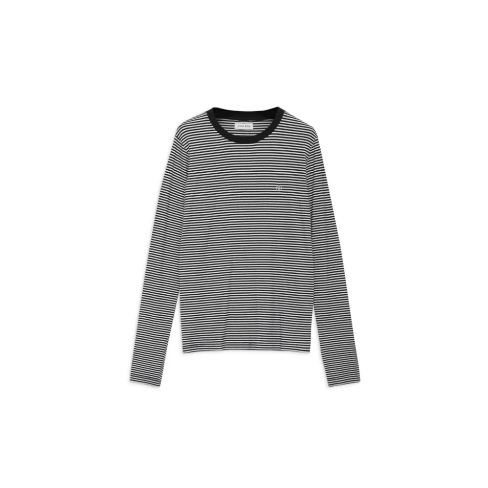 Anine Bing Rylan Tee Black Dames
