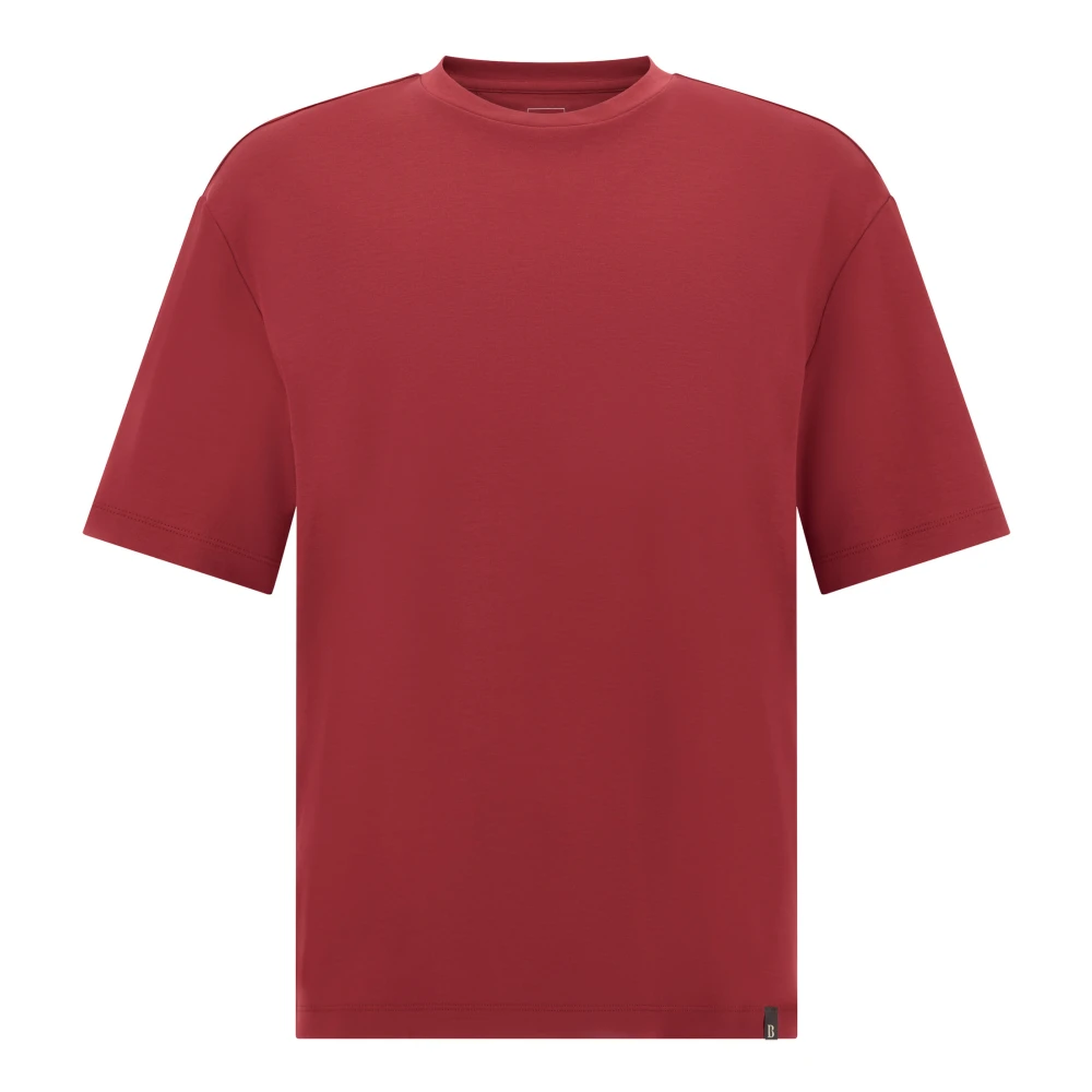 Boggi Milano Herr Röd Toppar L, Bomull, Pima Bomull T-Shirt