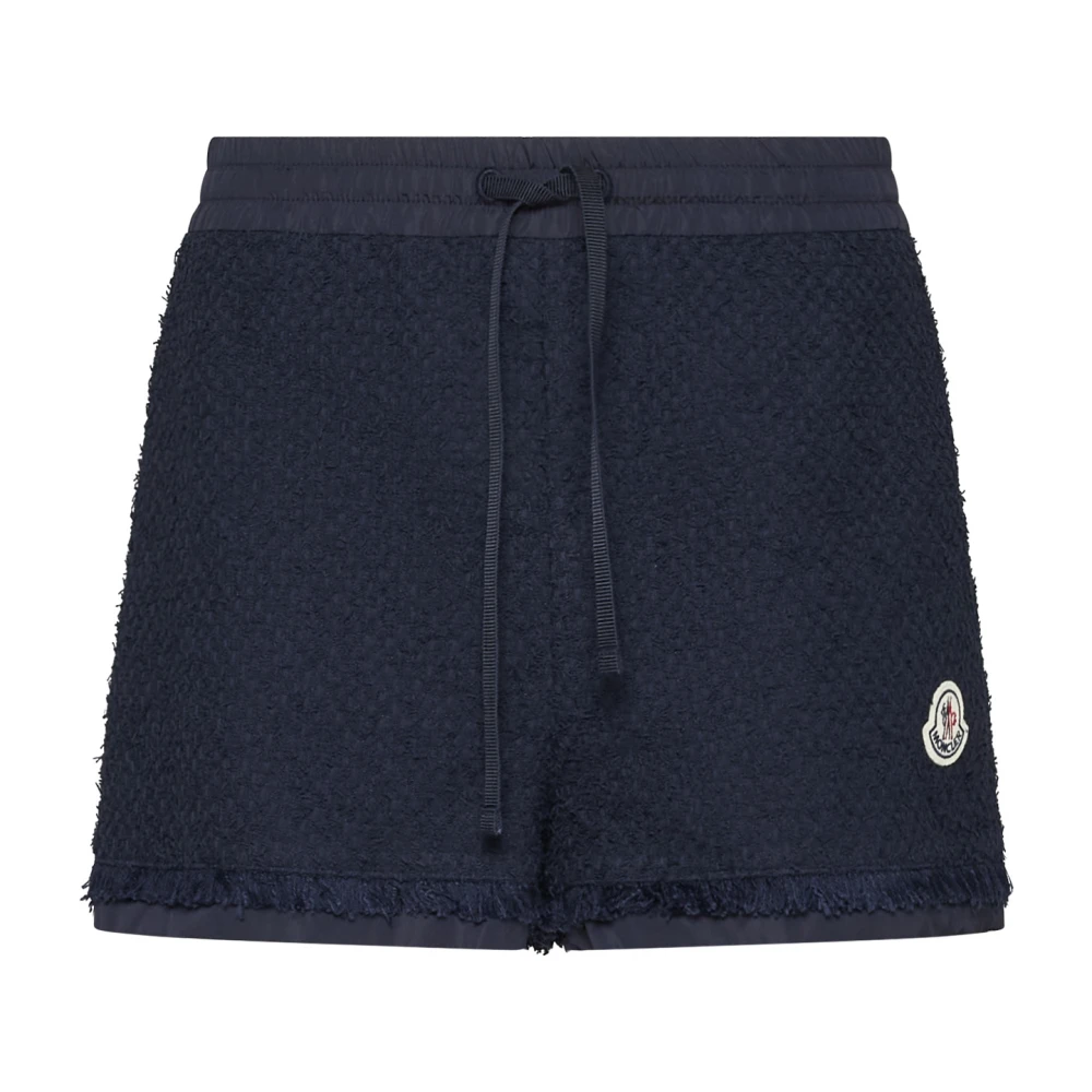 Moncler Blauwe Shorts voor Mannen Blue Dames