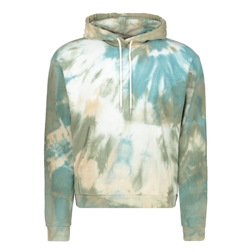 John Elliott Tie Dye Bomull Hoodie Multicolor, Herr