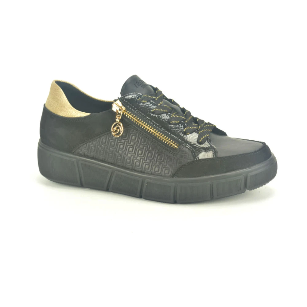 Remonte Print Sneaker in Dames Schoenen Zwart