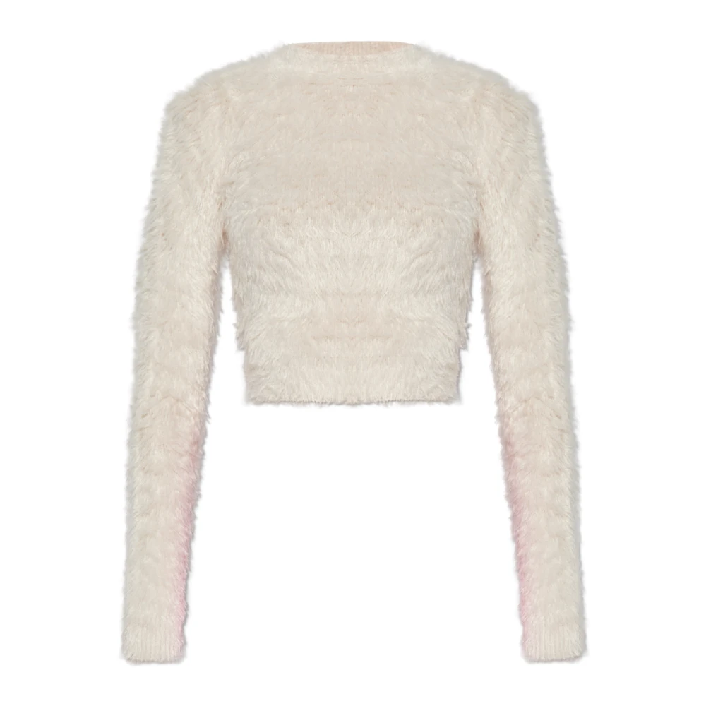 Balenciaga Trui met decoratieve afwerking Beige Dames