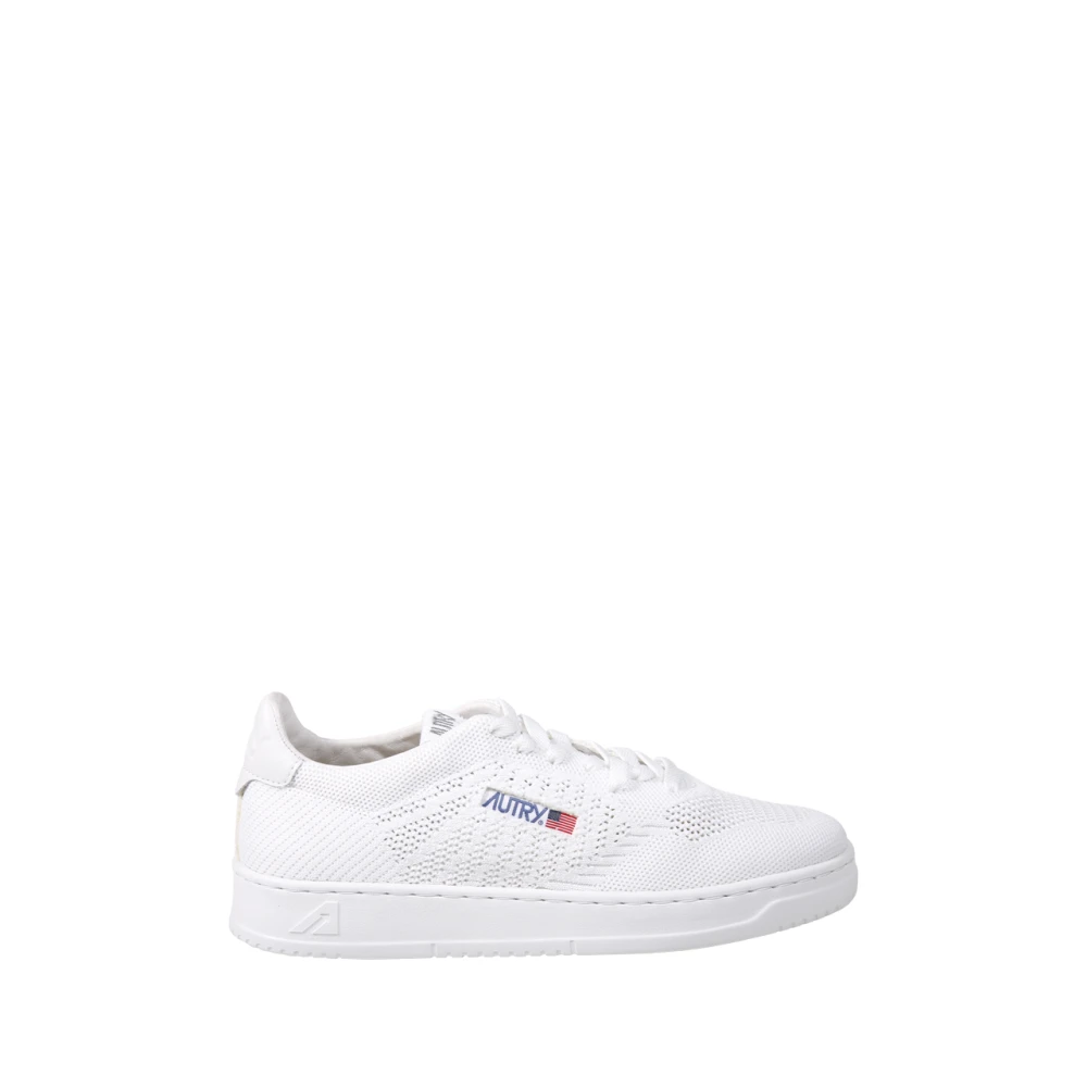 Autry Men's White Sneakers, 10 Uk, Medalist Easeknit Low