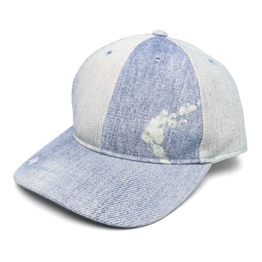 Our Legacy Digital Denim Print Ballcap Blue Heren