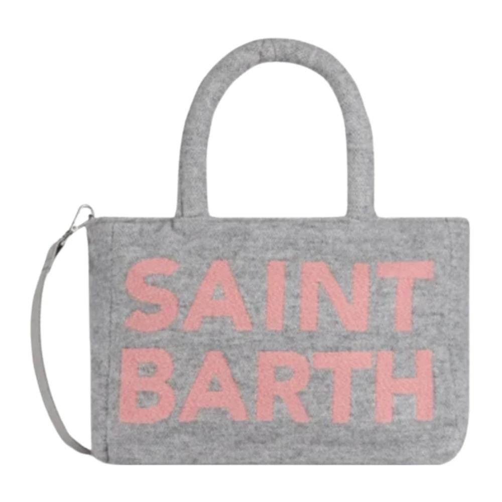 Saint Barth Tas met logo aan de voorkant en achterkant met ritssluiting Gray Dames