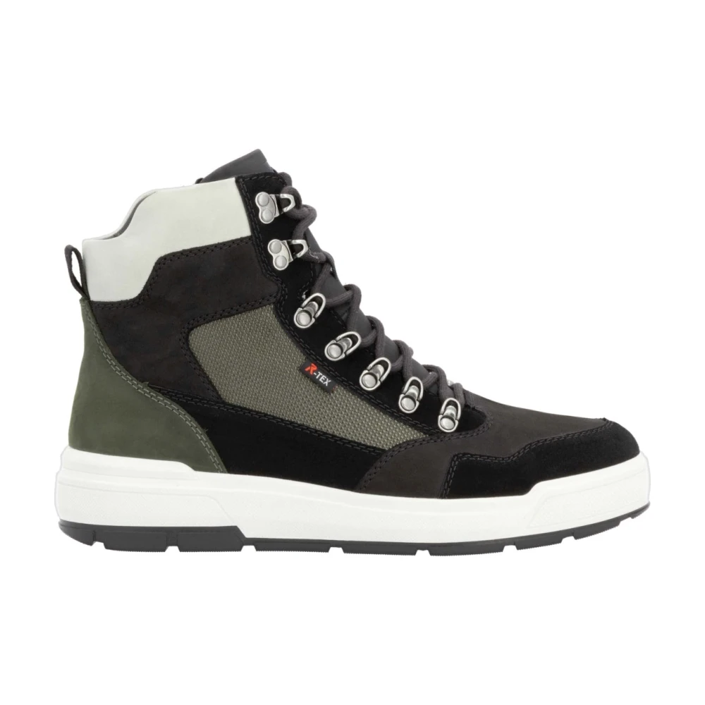 Rieker Men's Black Closed Ankle Boots - Lace-Up Boots - 11 Uk - Shoes