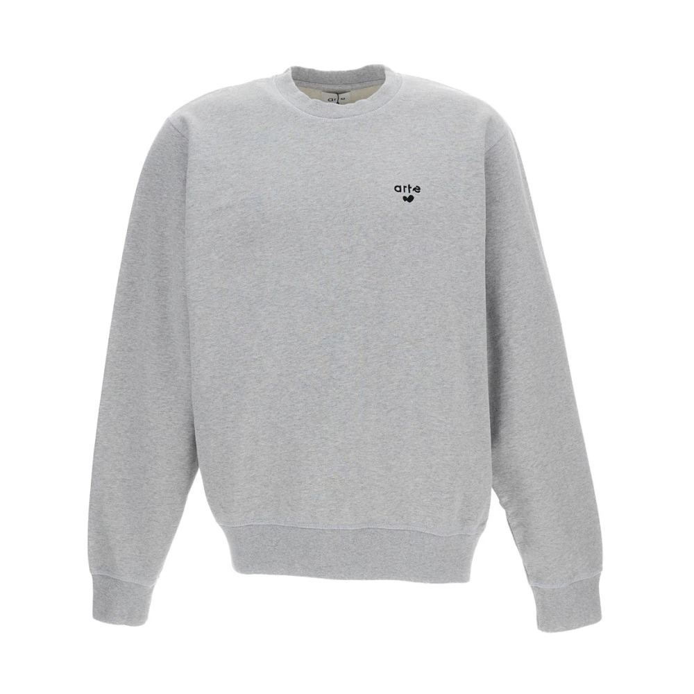 Arte Antwerp Gray Crewneck Sweatshirt - Male - Sweatshirts - Xl - Sweatshirts & Hoodies