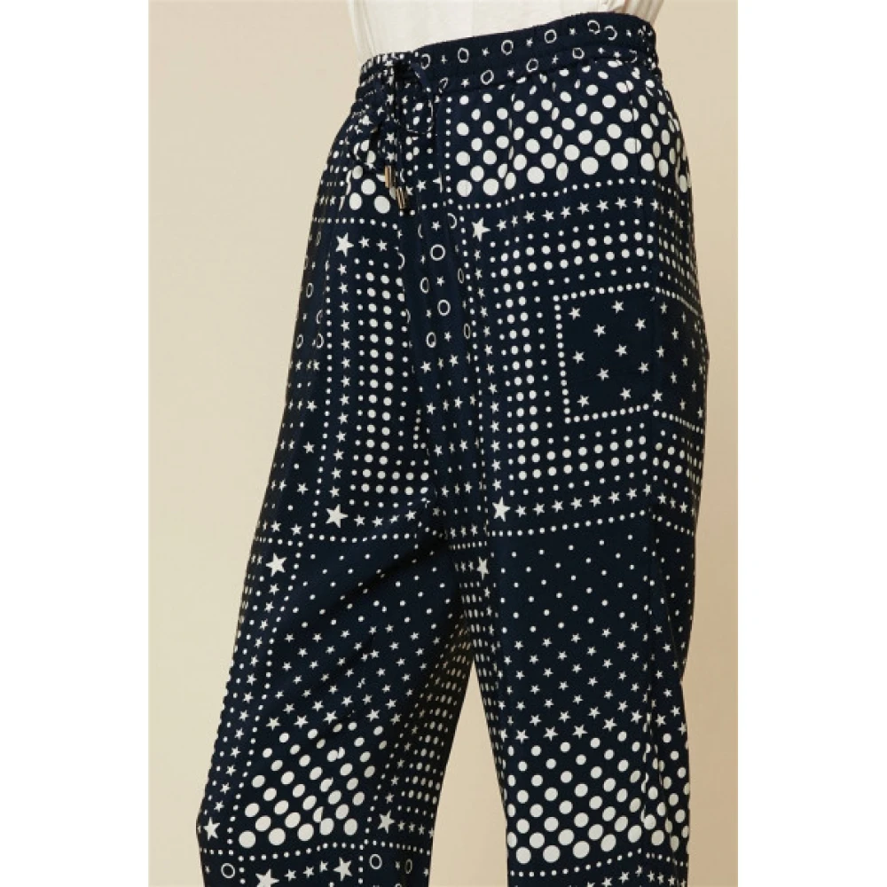 Tommy Hilfiger Straight Trousers Blue Dames