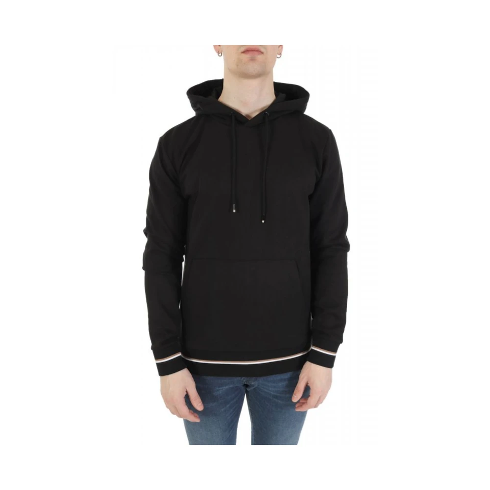 Hugo Uomo Nero - Felpa Con Cappuccio Con Logo Stampato - Sweatshirts & Hoodies - L
