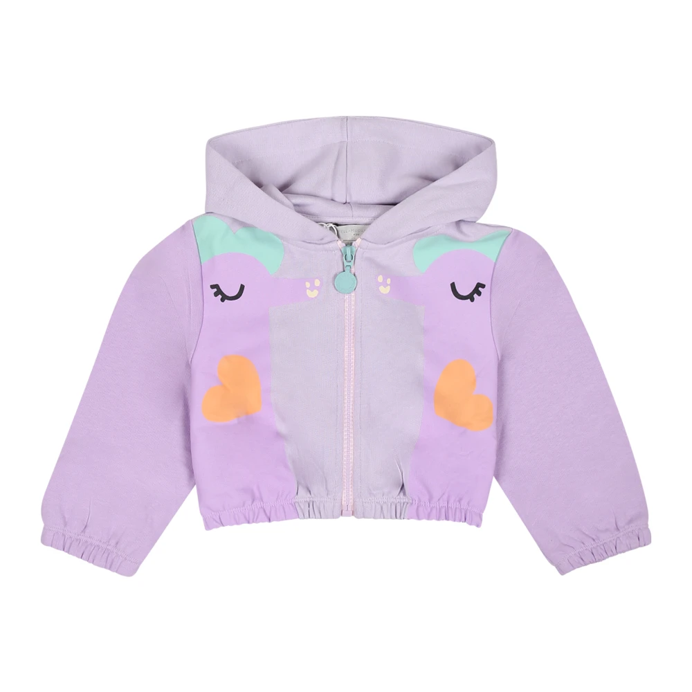 Stella Mccartney Unisex Purple Seahorse Hooded Sweatshirt