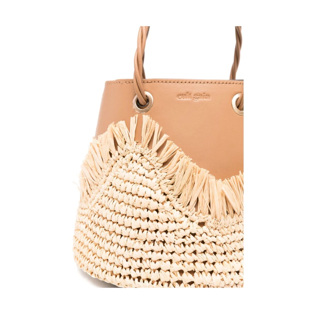 Cult Gaia Beige Emmertas met Handvatten Beige Dames