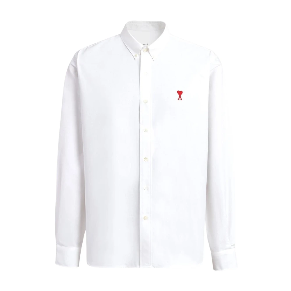 Ami Paris Uomo Bianco Magliette, L, New,