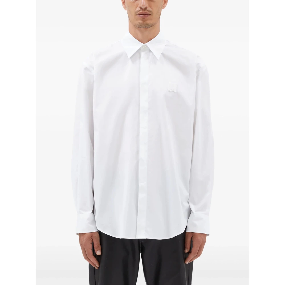 Msgm Witte Klassieke Shirt White Heren