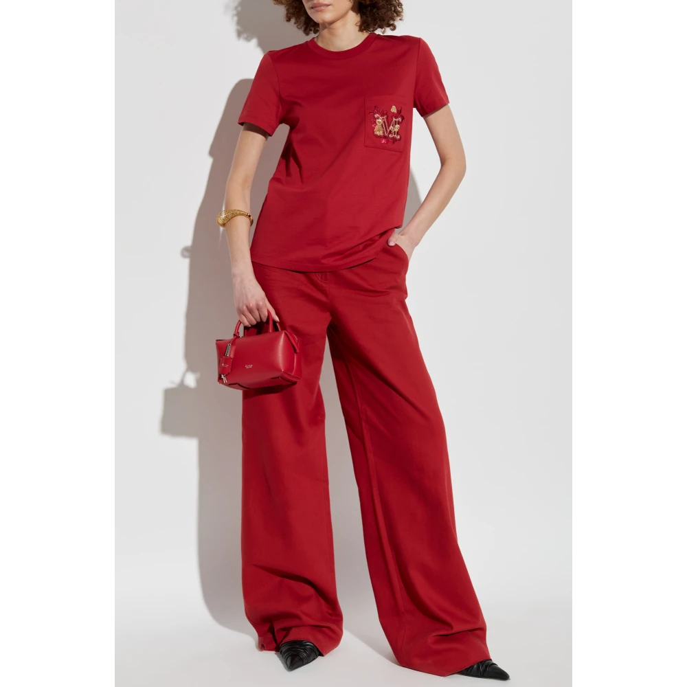 Max Mara T-shirt Nunzio Red Dames