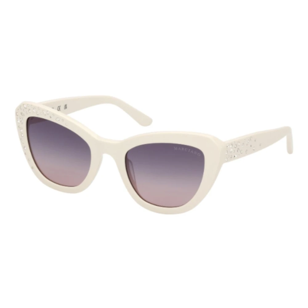 Guess Unisex Beige Sunglasses, 53 Mm, Cat-Eye Sunglasses