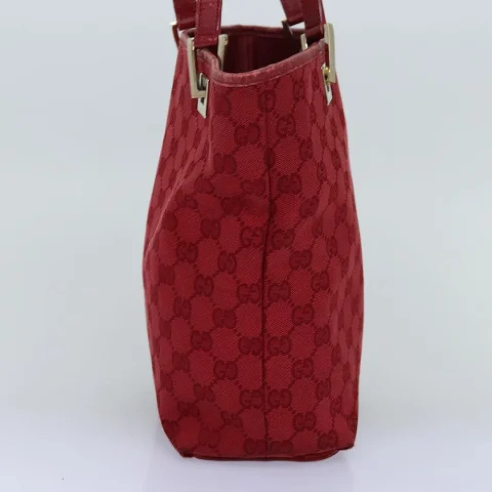Gucci Vintage Pre-owned Canvas handbags Red Dames