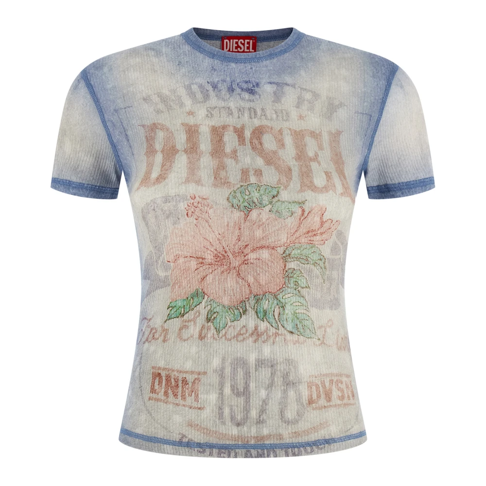 Diesel Women's Blue T-Iana T-Shirt - T-Shirts - S - Tops