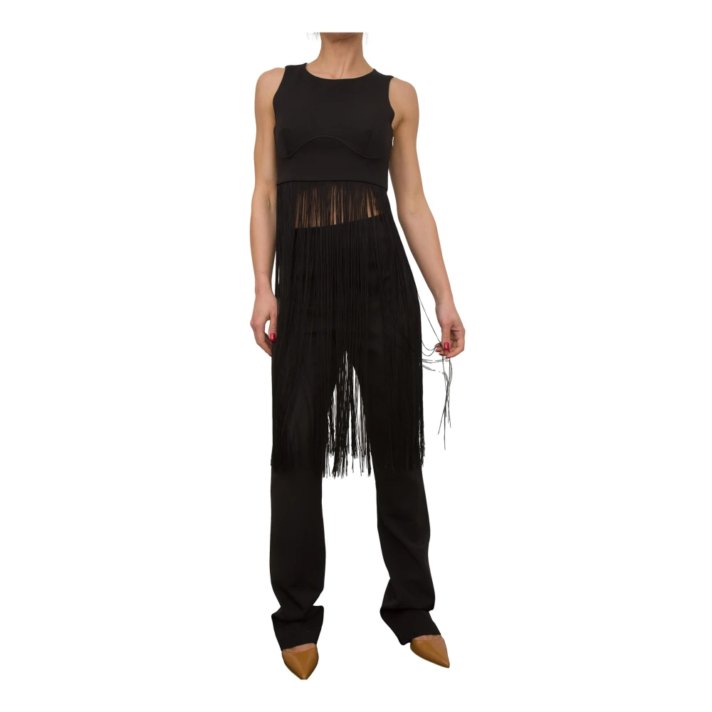 PATRIZIA PEPE Zwarte Broek Elegante Stijl Black Dames