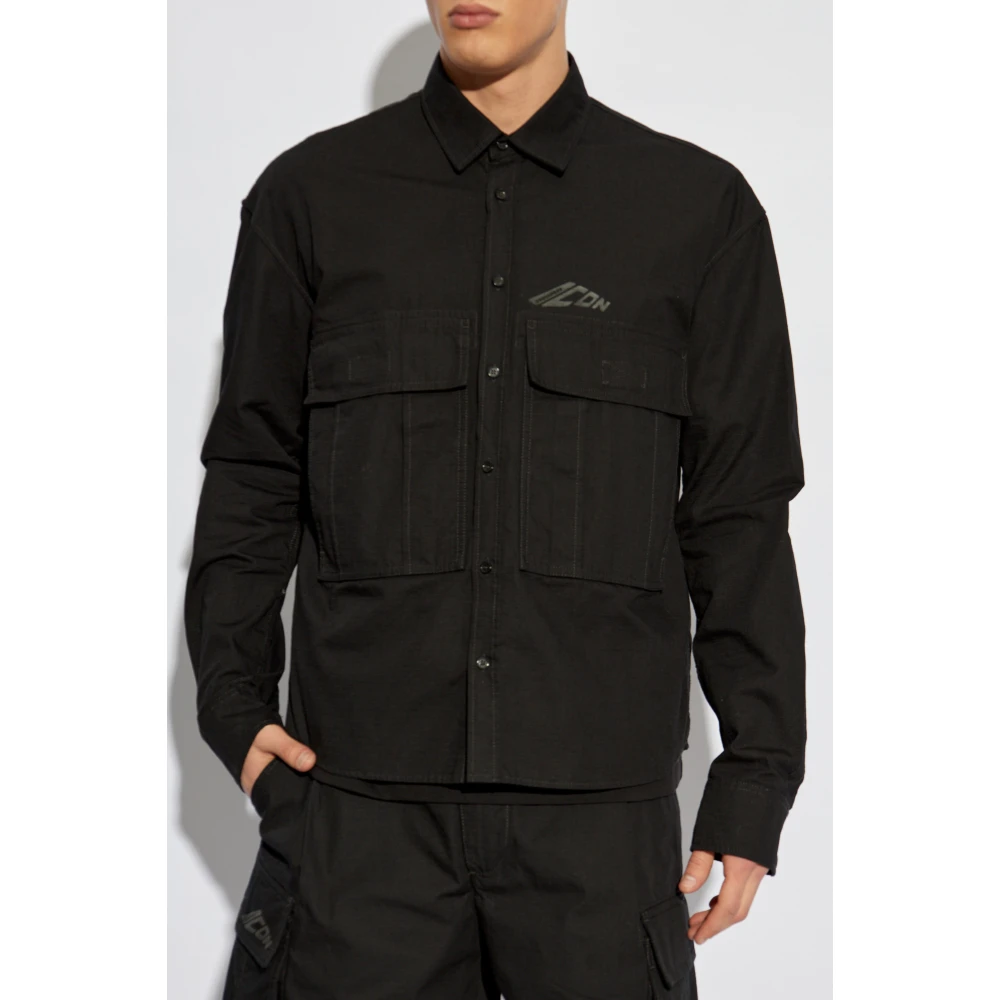 Dsquared2 Shirt met logo Black Heren