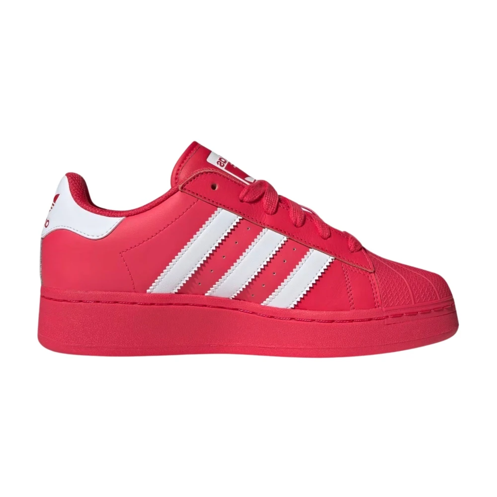 Adidas Originals Vit Röd Superstar XLG Sneakers Multicolor, Dam