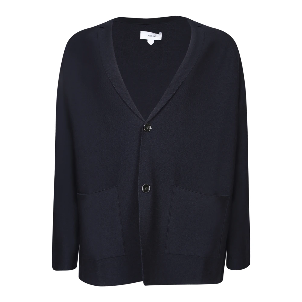 Lardini Blauwe Cardigan Sweater Aw24 Blue Heren