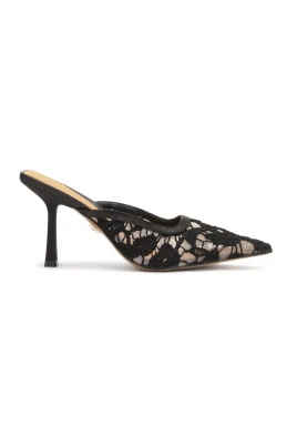 Lace Heeled Flip-Flops SALT