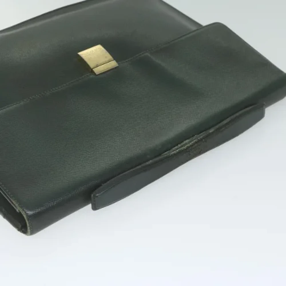 Louis Vuitton Vintage Pre-owned Leather briefcases Green Dames
