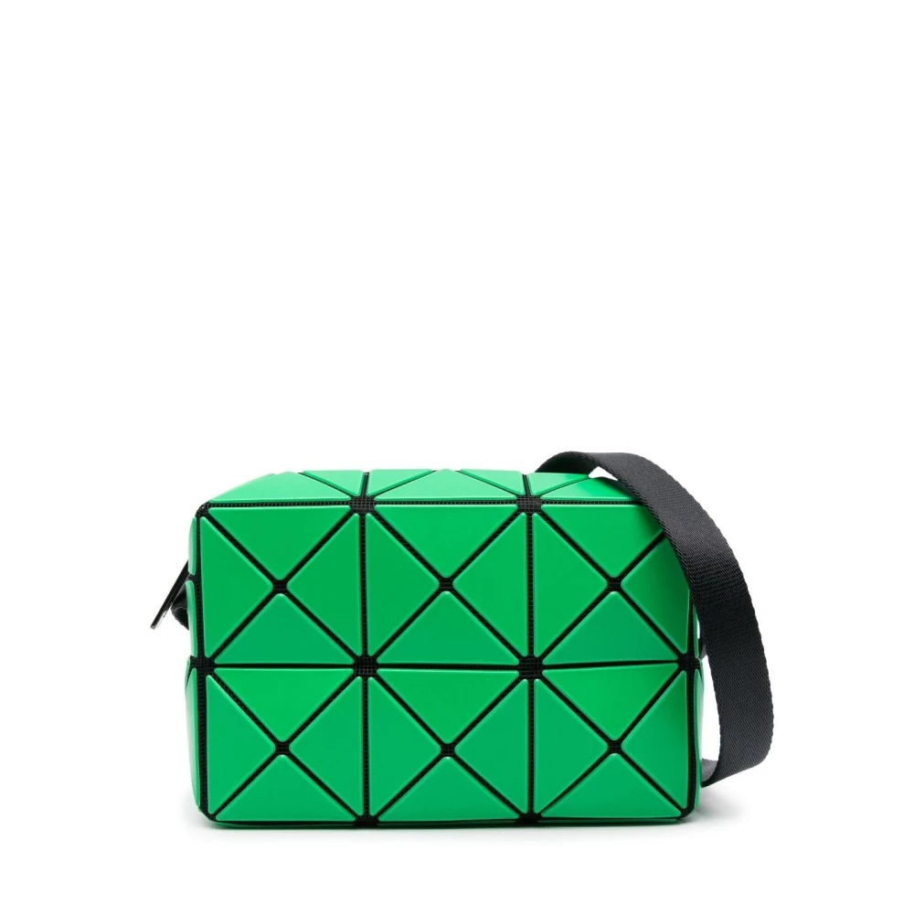 Issey Miyake Groene Cuboid Schoudertas Green Dames