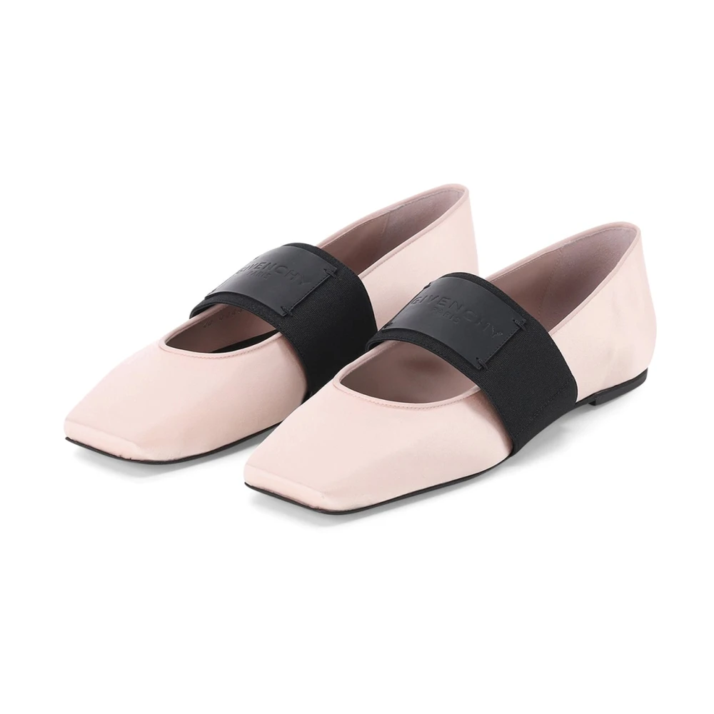 Givenchy Women's Pink Sliced Square Ballet Flats - Ballerina Shoes - 5 Uk - Shoes