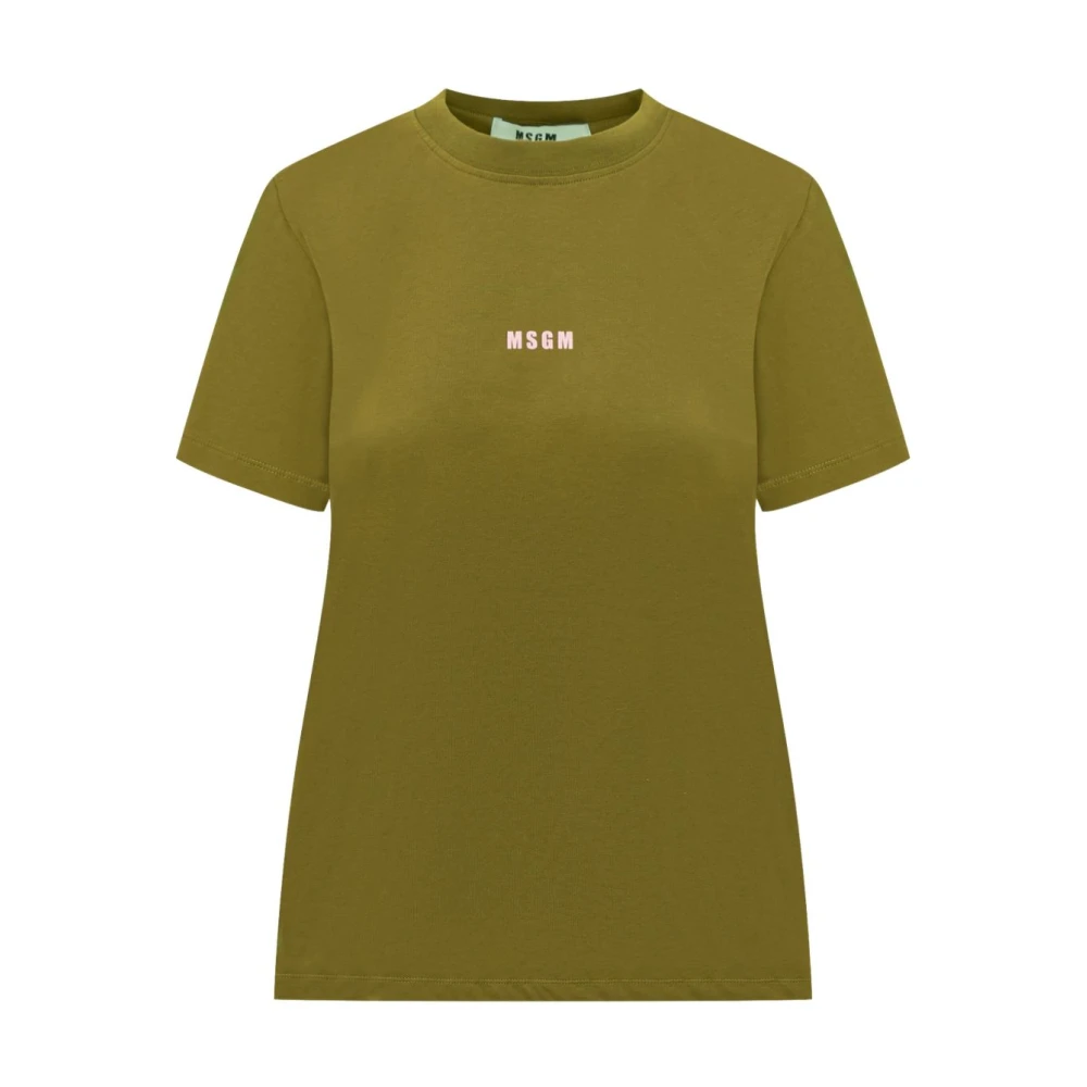 Msgm - Tops > T-Shirts - Green - Msgm - Modalova