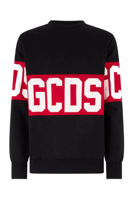 sweat-a-col-rond-noir-avec-bande-logo-contrastee