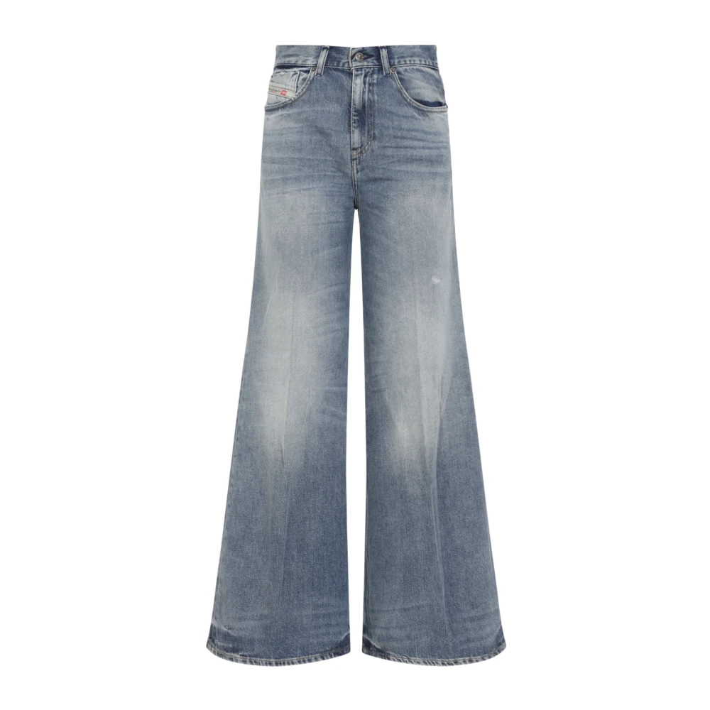 Diesel Women's Blue Wide Jeans,, Jeans Aw25 Stylish Comfort Fit W26