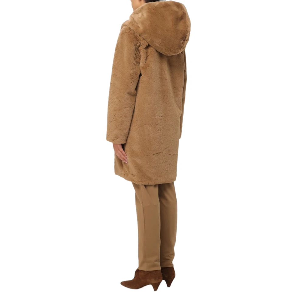 Kaos Damesjas Synthetisch Materiaal Stijlvol Model Brown Dames