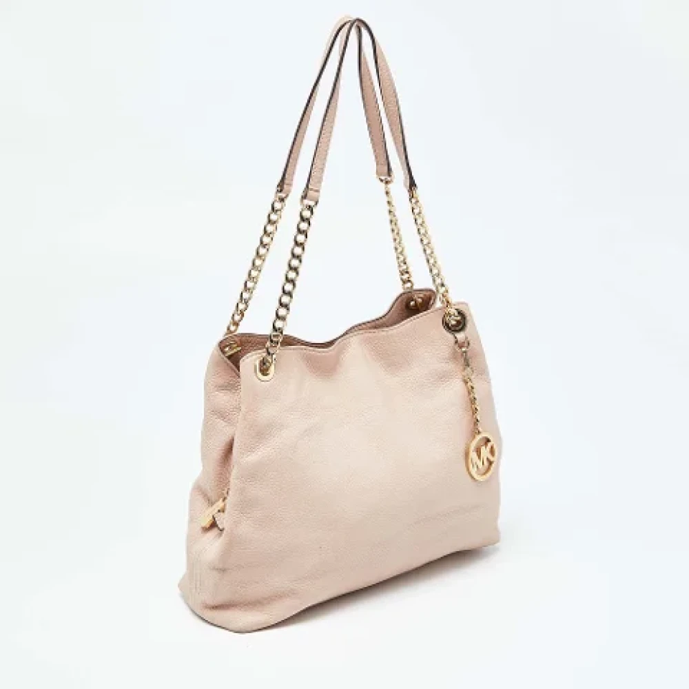 Michael Kors Pre-owned Leather shoulder-bags Beige Dames