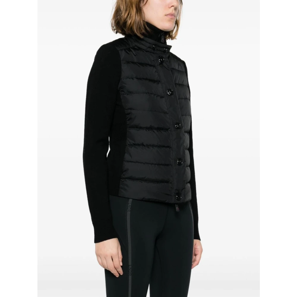 Moncler Zwarte Sweaters van Grenoble Black Dames