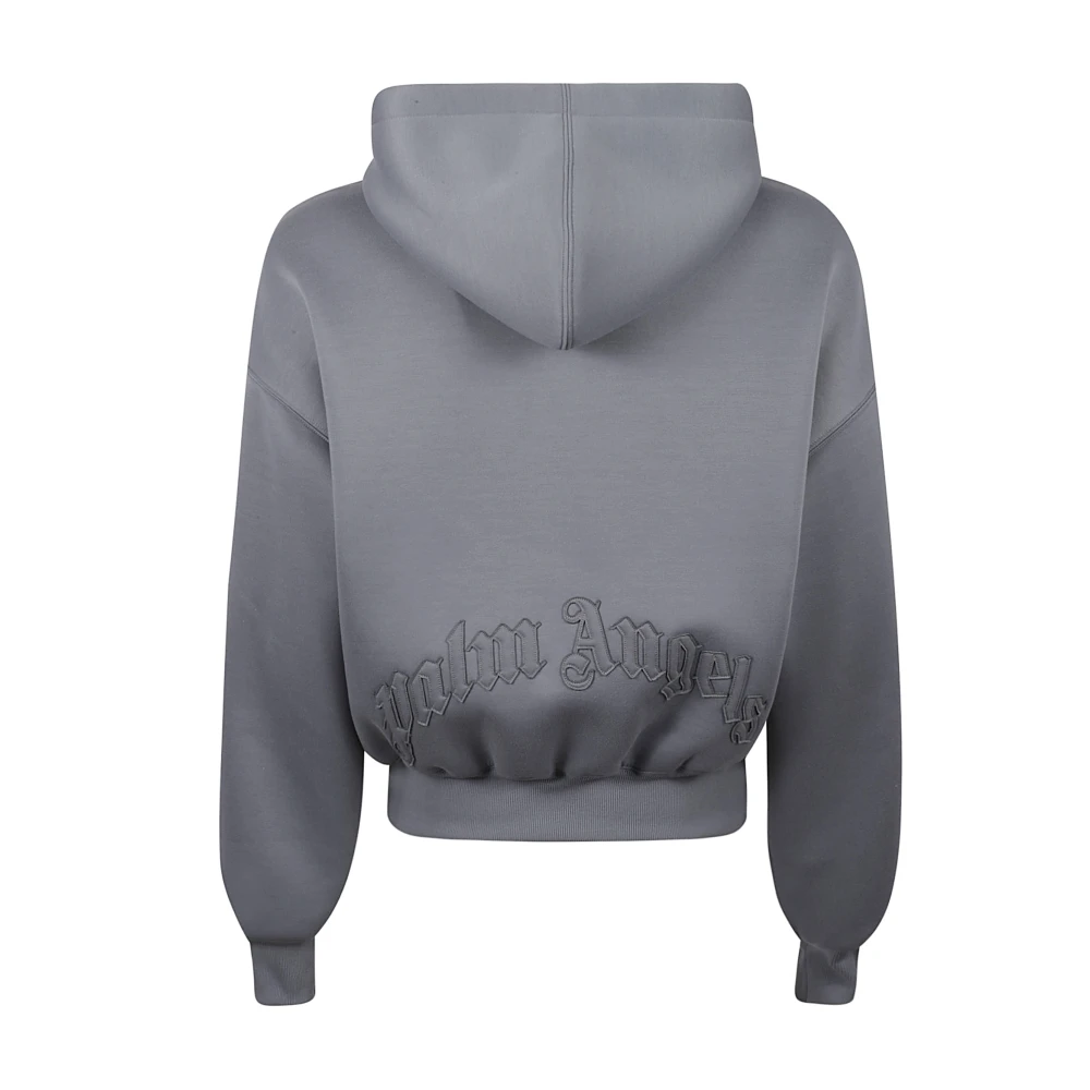 Palm Angels Grijze Neopreen Bomberjack Gray Heren