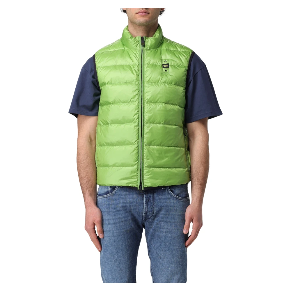 Blauer Gewatteerd Vest Green Heren