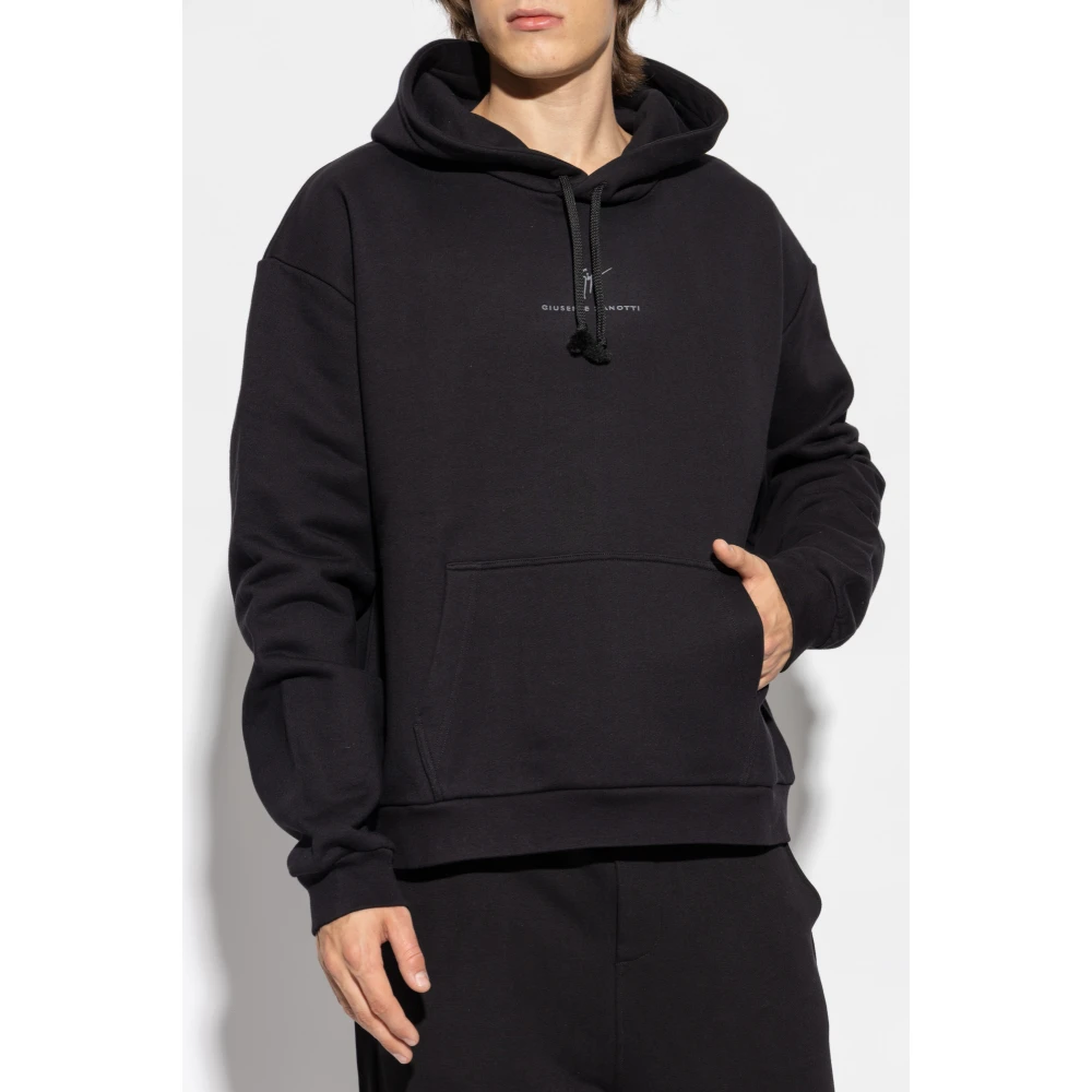 giuseppe zanotti Hoodie Black Heren