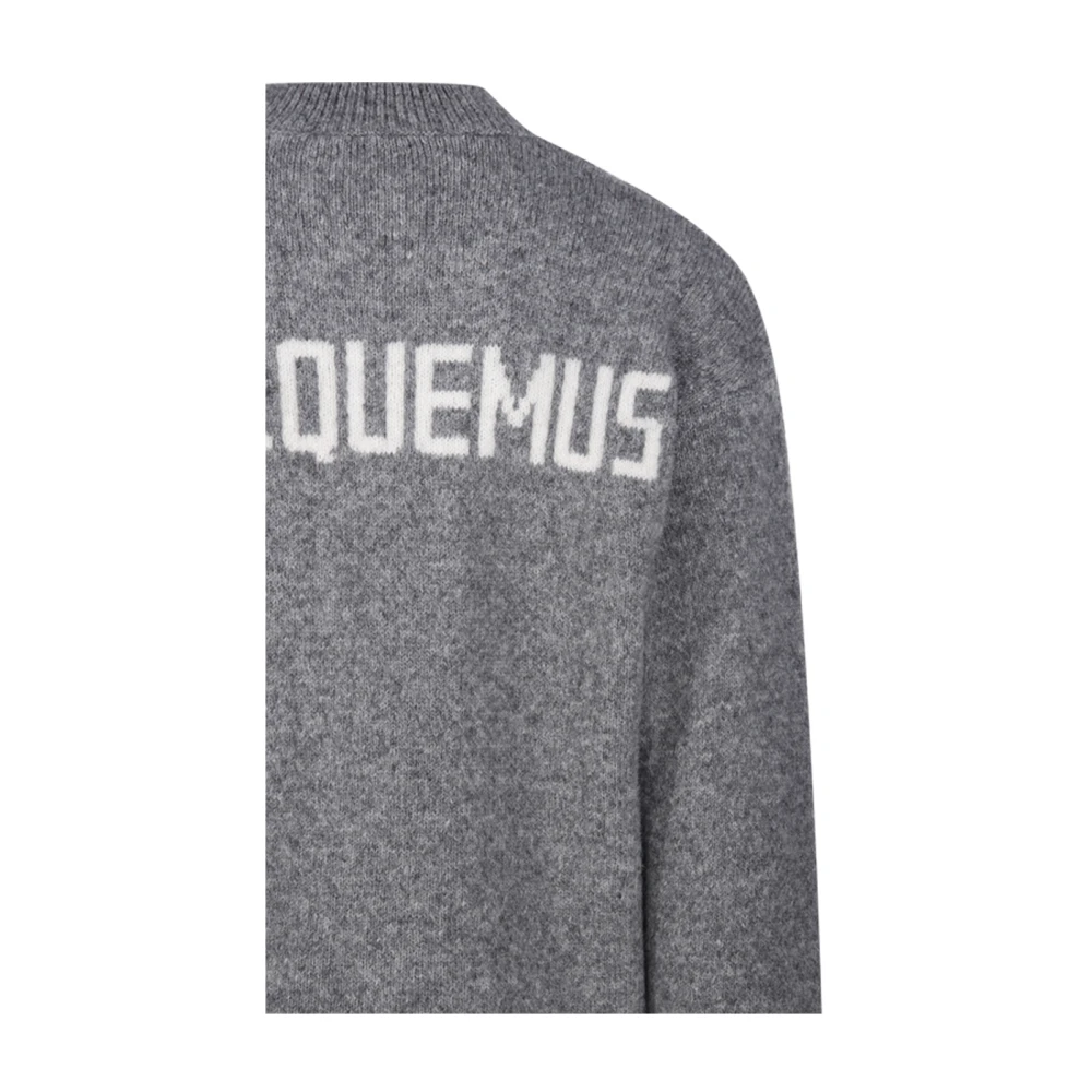 Jacquemus Grijze Gebreide Trui Gray Heren