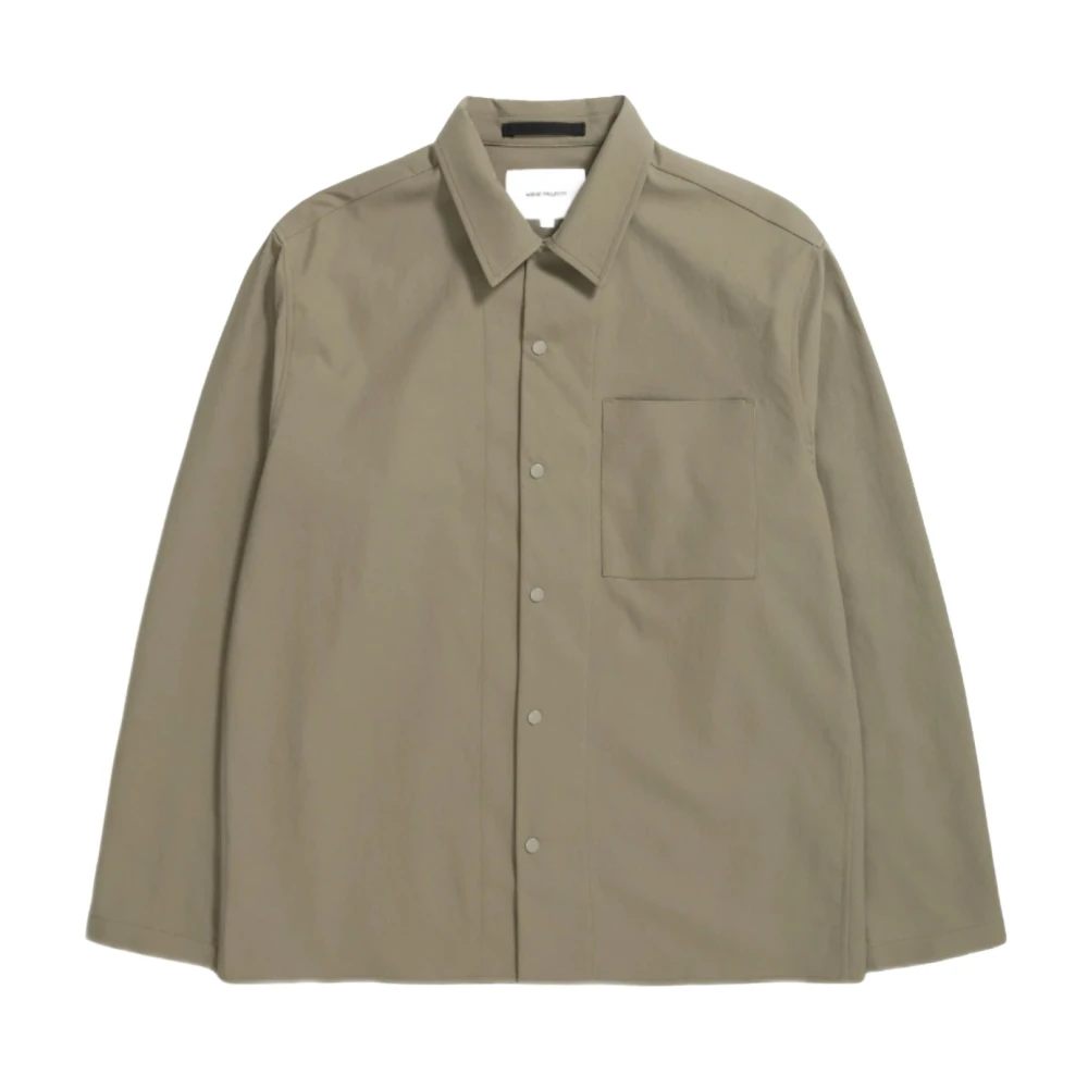 Norse Projects Carsten Solotex Twill Overhemd Green Heren