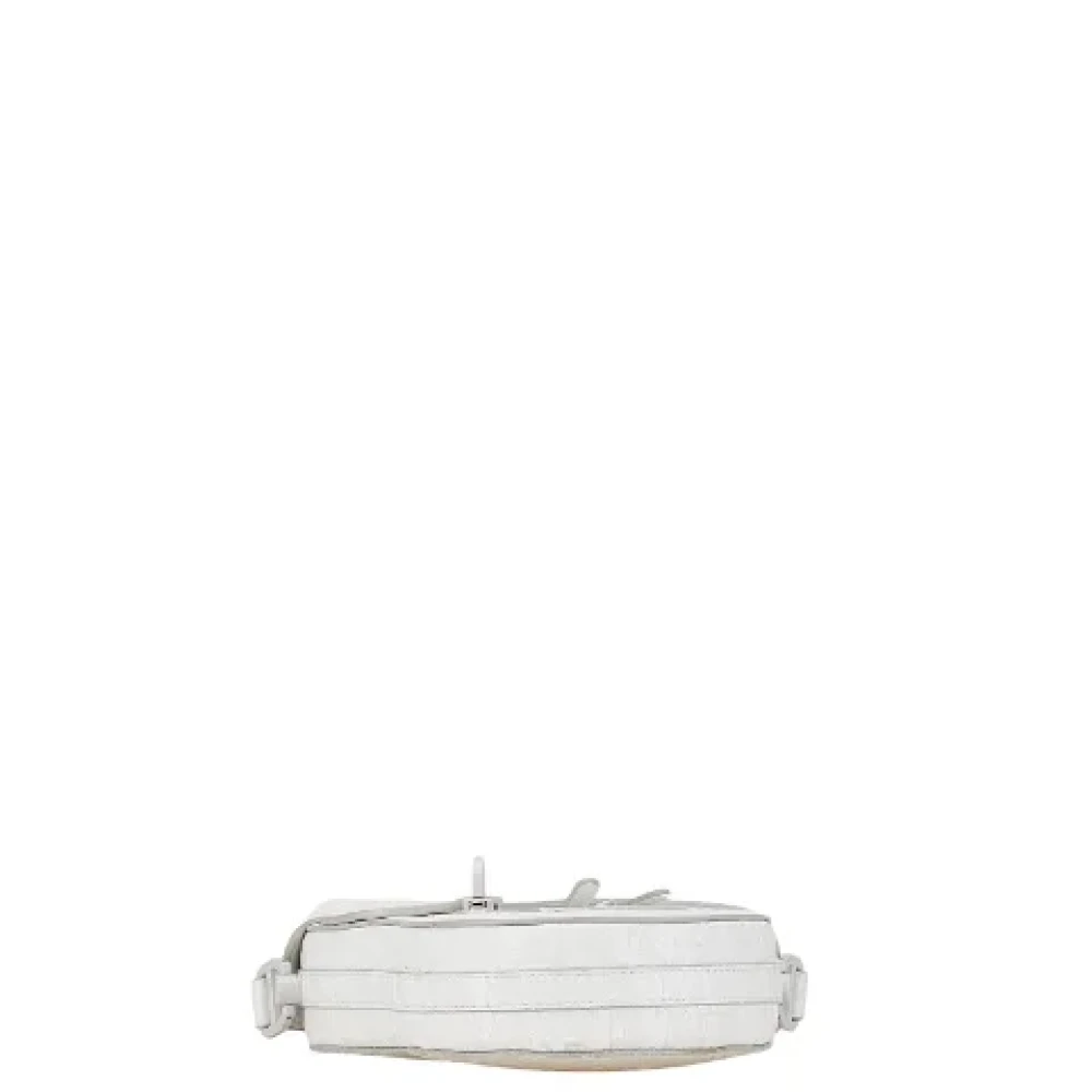 Dior Vintage Pre-owned Leather crossbody-bags White Dames