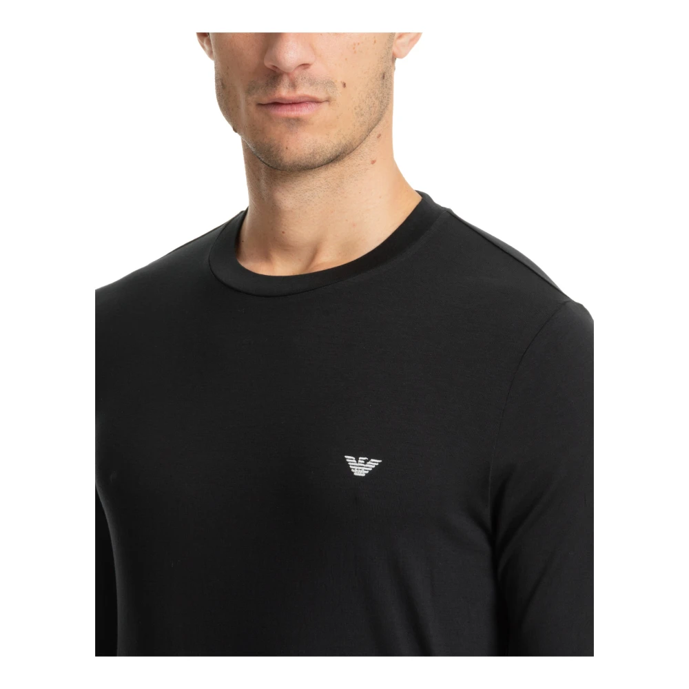 Emporio Armani Effen Mid Waist Pyjama met Details Black Heren
