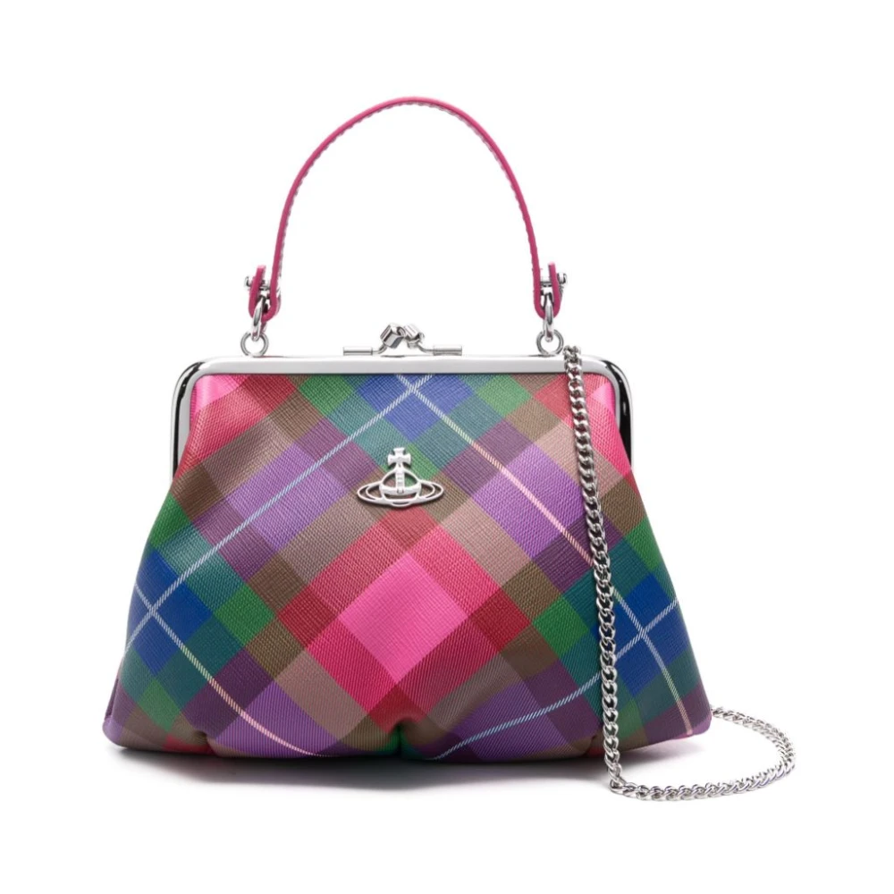 Vivienne Westwood Multikleur Tartan Check Print Schoudertas Multicolor Dames