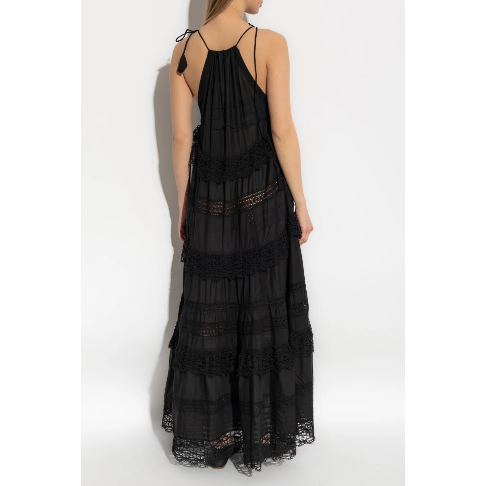Munthe Jurk met bandjes Fuenta Black Dames
