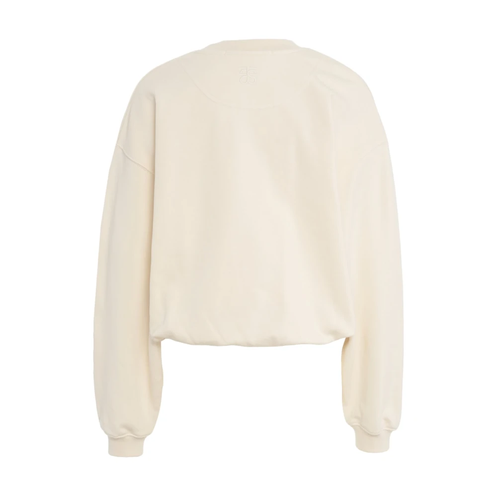 Second Female Beige Ballon Sweatshirt Ss25 Second Dames Beige Dames