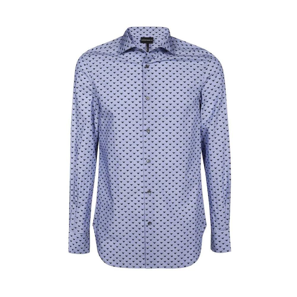 Emporio Armani Men's Blue Casual Shirts, M, Casual Shirts 6L1c861nmtzf723