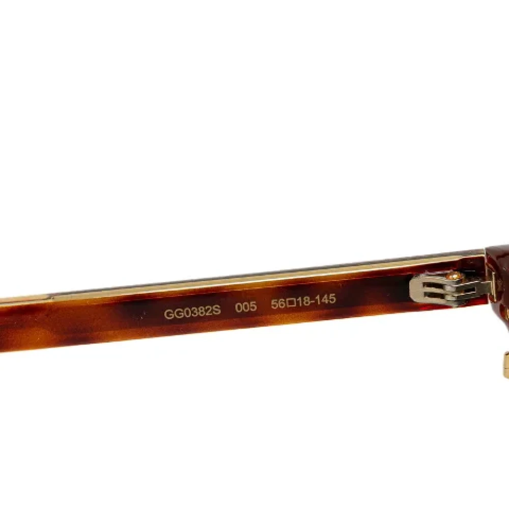 Gucci Vintage Pre-owned Plastic sunglasses Brown Dames
