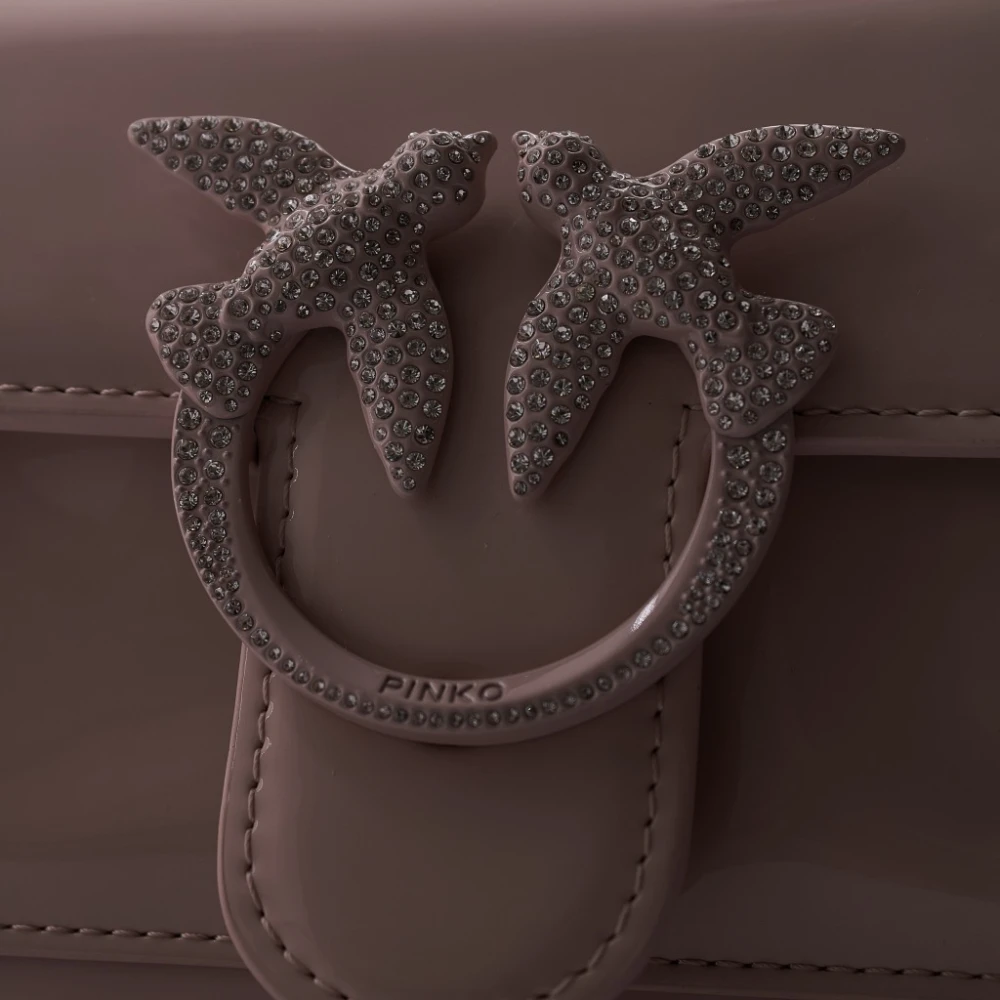pinko Love Icon Portemonnee in Trendy Stijlen Pink Dames