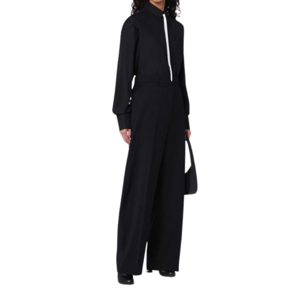 SPORTMAX Oversized Katoenen Popeline Shirt Black Dames
